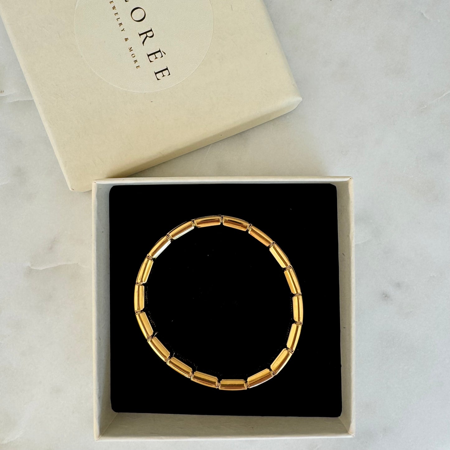 Edelstahl Armband - bold gold