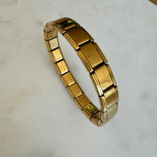 Edelstahl Armband - bold gold