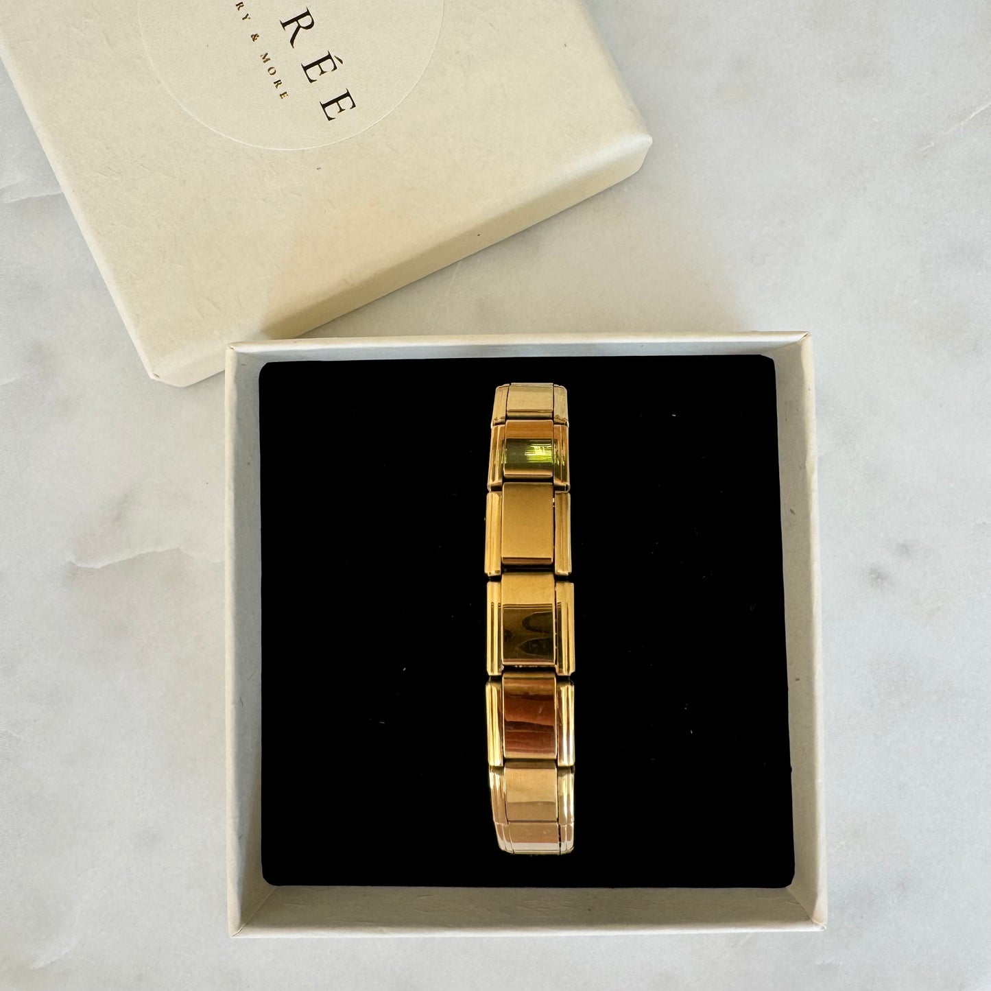 Edelstahl Armband - bold gold