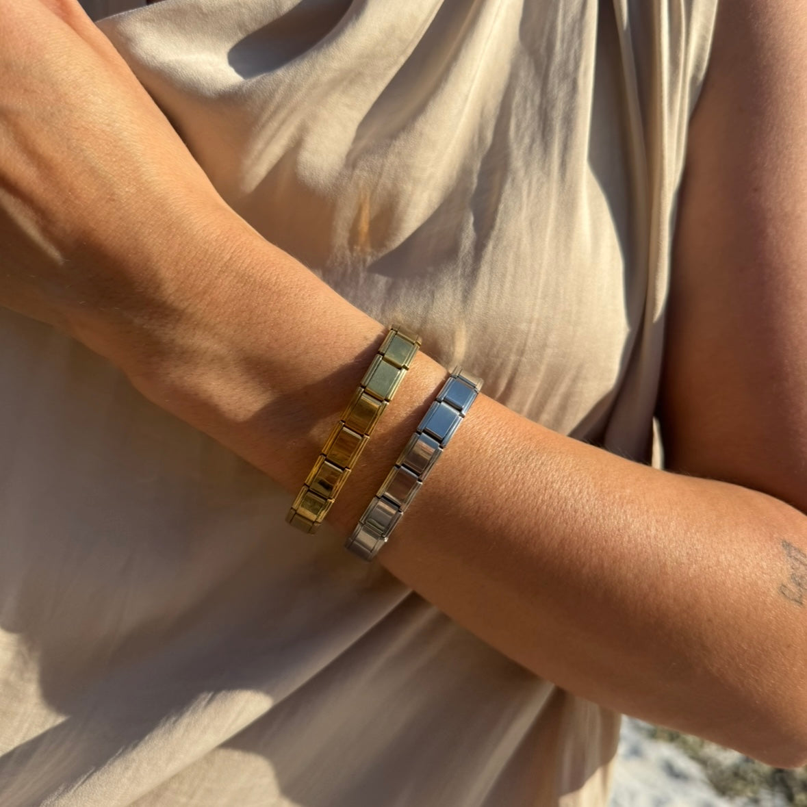 Edelstahl Armband - bold gold