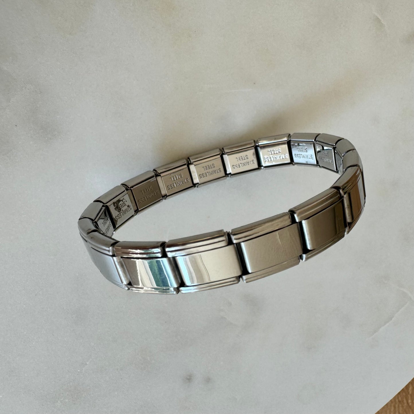 Edelstahl Armband - bold silver