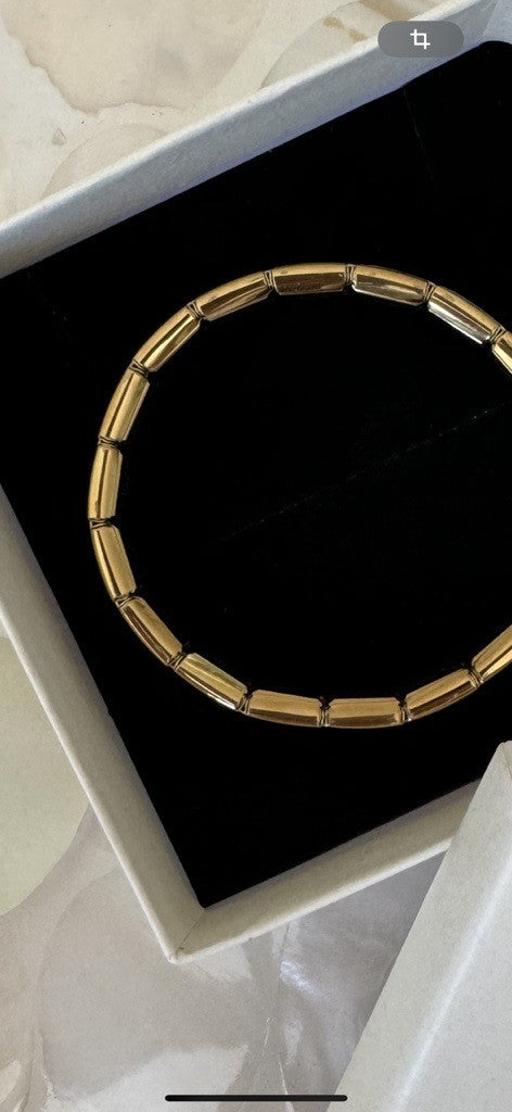 Edelstahl Armband - bold gold